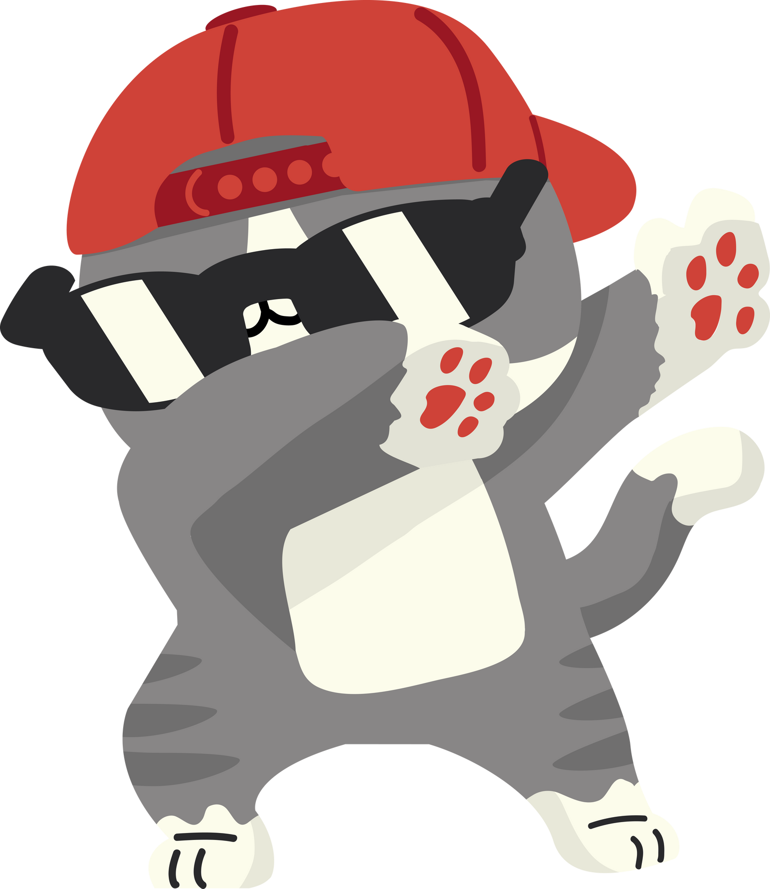 Dabbing cat Dance Cartoon animal